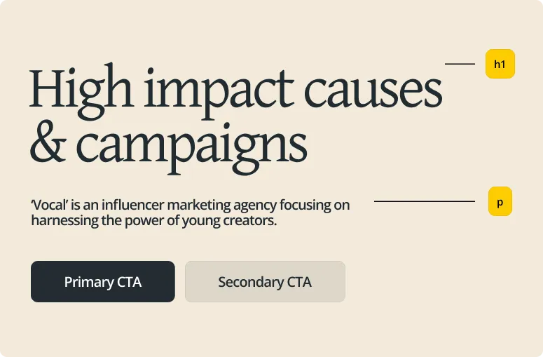 Vocal - Type/Font usage